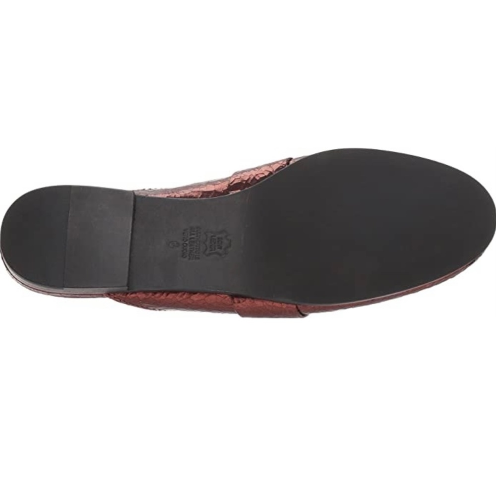 Kennel & Schmenger Tara Metallic Leather Flat Mule Slip-On Loafers Luxury Shoes - Picture 5 of 13